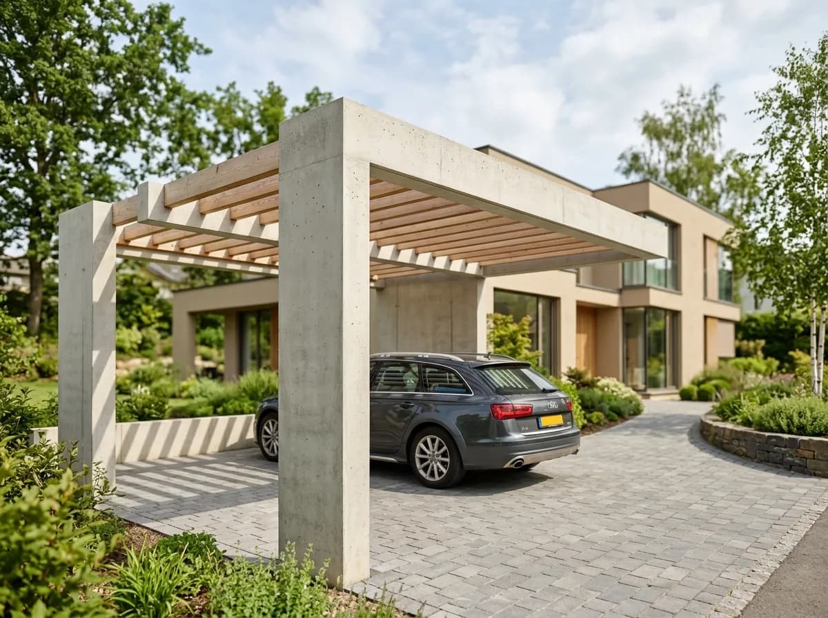 Besoin 12. Pergola & carport béton/maçonné