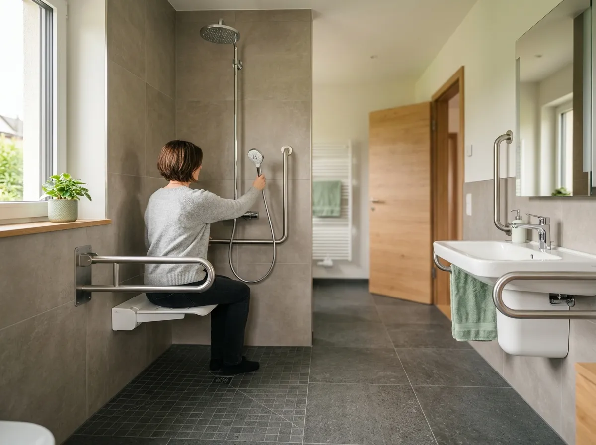 Salle de bain PMR
