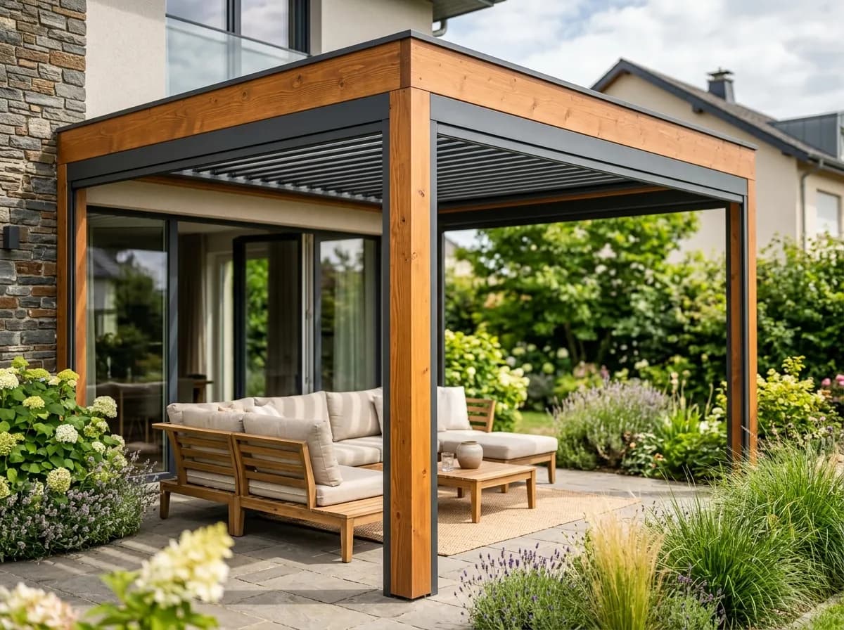 Pergola bois & alu